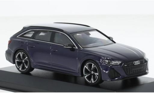 Miniature Audi RS6 1/43 Minichamps Avant metallise violette 2019 1:43 Audi RS6 1/43 Minichamps Avant metallise violette 2019 1:43 miniature