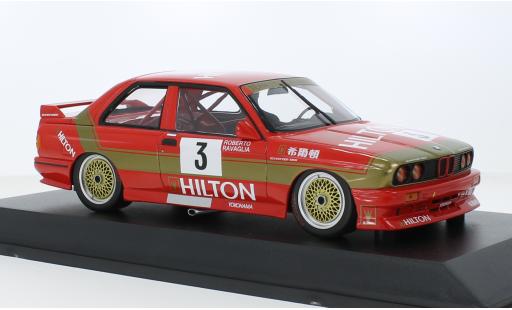 Miniature Bmw M3 1/18 Minichamps (E30) No.3 Schnitzer- Hilton Macau Guia Race 1987 1:18 Bmw M3 1/18 Minichamps (E30) No.3 Schnitzer- Hilton Macau Guia Race 1987 1:18 miniature