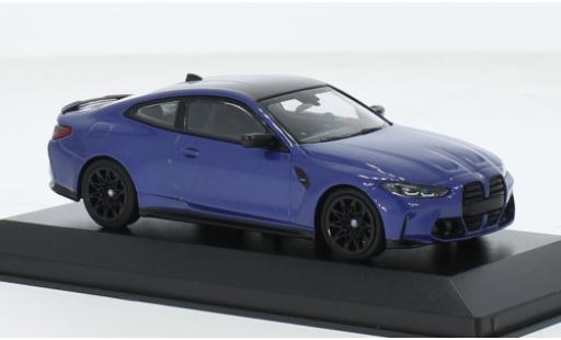 Miniature Bmw M4 1/43 Minichamps metallise bleue 2020 1:43 Bmw M4 1/43 Minichamps metallise bleue 2020 1:43 miniature