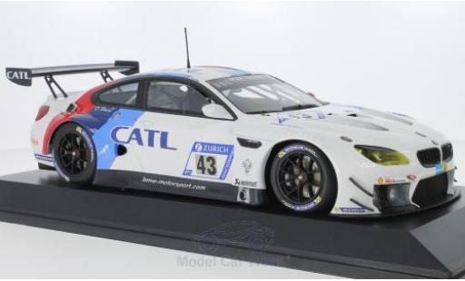 Miniature Bmw M6 1/18 Minichamps GT3 No.43 Team Schnitzer CATL 24h Nürburgring 2017 A.Farfus/A.Lynn/A.Felix Da Costa/T.Scheider Bmw M6 1/18 Minichamps GT3 No.43 Team Schnitzer CATL 24h Nürburgring 2017 A.Farfus/A.Lynn/A.Felix Da Costa/T.Scheider miniature