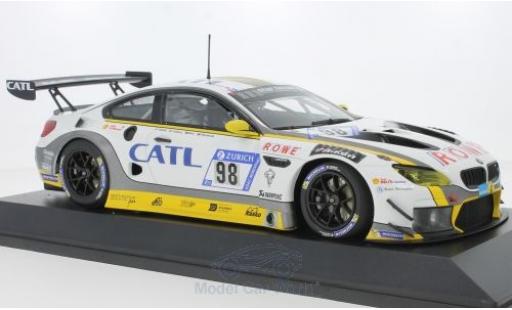 Miniature Bmw M6 1/18 Minichamps GT3 No.98 Rowe Racing 24h Nürburgring 2017 M.Palttala/N.Catsburg/A.Sims/R.Westbrook Bmw M6 1/18 Minichamps GT3 No.98 Rowe Racing 24h Nürburgring 2017 M.Palttala/N.Catsburg/A.Sims/R.Westbrook miniature