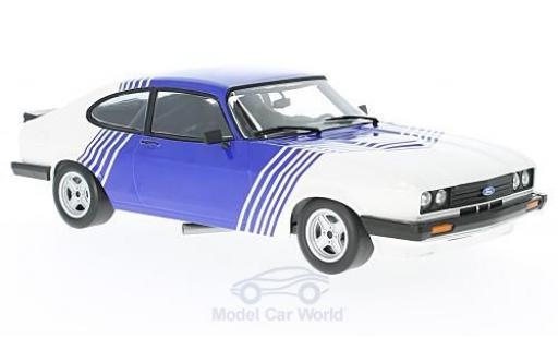 Miniature Ford Capri 1/18 Minichamps 3.0 blanche/bleue 1978 Ford Capri 1/18 Minichamps 3.0 blanche/bleue 1978 miniature