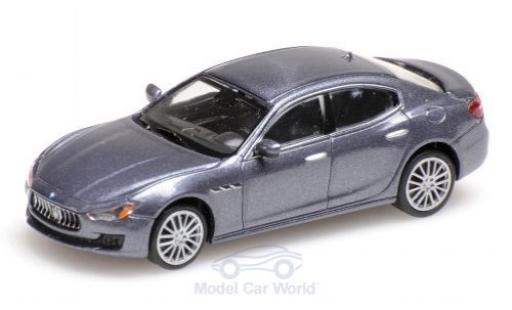 Miniature Maserati Ghibli 1/87 Minichamps metallise grise 2018 Maserati Ghibli 1/87 Minichamps metallise grise 2018 miniature