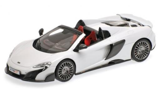 Miniature McLaren 675 1/43 Minichamps LT Spider blanche 2015 McLaren 675 1/43 Minichamps LT Spider blanche 2015 miniature