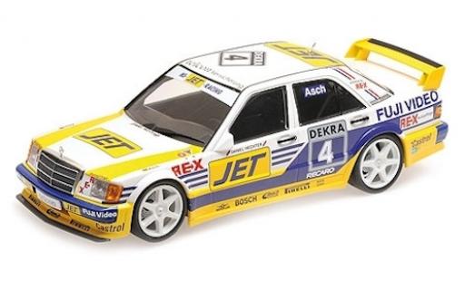 Miniature Mercedes 190 1/18 Minichamps E 2.5-16 Evo 1 (W201) No.4 Team MS-JET Jet DTM 1989 R.Asch Mercedes 190 1/18 Minichamps E 2.5-16 Evo 1 (W201) No.4 Team MS-JET Jet DTM 1989 R.Asch miniature