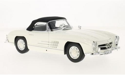 Miniature Mercedes 300 1/18 Minichamps SL Roadster (W198 I) blanche/noire 1957 Mercedes 300 1/18 Minichamps SL Roadster (W198 I) blanche/noire 1957 miniature