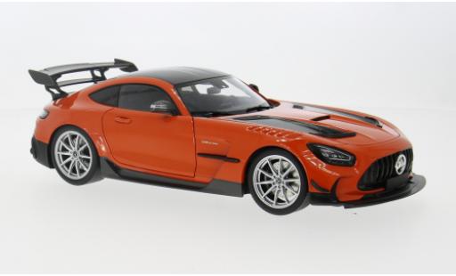 Miniature Mercedes AMG GT 1/18 Minichamps Black Series orange/carbon 2021 1:18 Mercedes AMG GT 1/18 Minichamps Black Series orange/carbon 2021 1:18 miniature