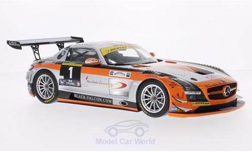 Miniature Mercedes SLS 1/18 Minichamps AMG GT3 No.1 Black Falcon 24h Dubai 2013 K.Al Qubasi/S.Edwards/J.Bleekemolen/B.Schneider Mercedes SLS 1/18 Minichamps AMG GT3 No.1 Black Falcon 24h Dubai 2013 K.Al Qubasi/S.Edwards/J.Bleekemolen/B.Schneider miniature
