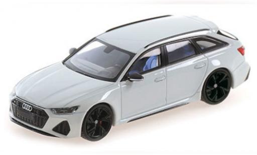 Miniature Audi RS6 1/43 Minichamps Avant (C8) metallise blanche 2019 Audi RS6 1/43 Minichamps Avant (C8) metallise blanche 2019 miniature