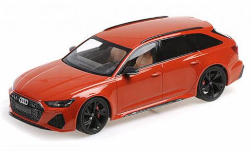 Miniature Audi RS6 1/18 Minichamps Avant metallise orange 2019 Audi RS6 1/18 Minichamps Avant metallise orange 2019 miniature