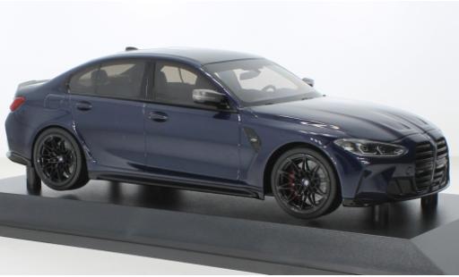 Miniature Bmw M3 1/18 Minichamps (G80) metallise bleu foncé 2020 Bmw M3 1/18 Minichamps (G80) metallise bleu foncé 2020 miniature