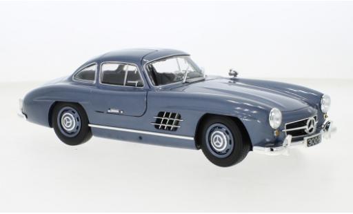 Miniature Mercedes 300 1/18 Minichamps SL (W198) metallise bleue 1955 Mercedes 300 1/18 Minichamps SL (W198) metallise bleue 1955 miniature