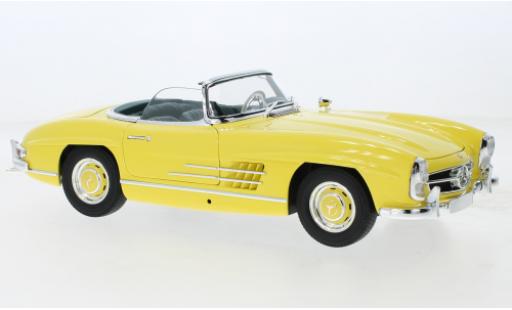Miniature Mercedes 300 1/18 Minichamps SL Roadster (W198) jaune/noire 1957 Mercedes 300 1/18 Minichamps SL Roadster (W198) jaune/noire 1957 miniature