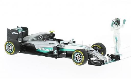Miniature Mercedes F1 1/43 Minichamps W07 hybride No.6 AMG Petronas Team formule 1 GP Abu Dhabi 2016 Mercedes F1 1/43 Minichamps W07 hybride No.6 AMG Petronas Team formule 1 GP Abu Dhabi 2016 miniature