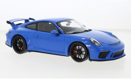 Miniature Porsche 991 GT3 1/18 Minichamps 911 bleue 2018 Porsche 991 GT3 1/18 Minichamps 911 bleue 2018 miniature