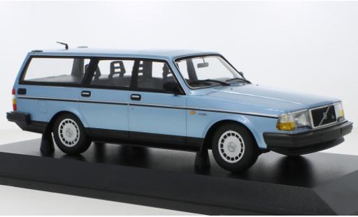Miniature Volvo 240 1/18 Minichamps GL Break metallise bleu clair 1986 Volvo 240 1/18 Minichamps GL Break metallise bleu clair 1986 miniature