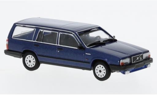 Miniature Volvo 740 1/87 Minichamps GL Break metallise bleu foncé 1986 Volvo 740 1/87 Minichamps GL Break metallise bleu foncé 1986 miniature