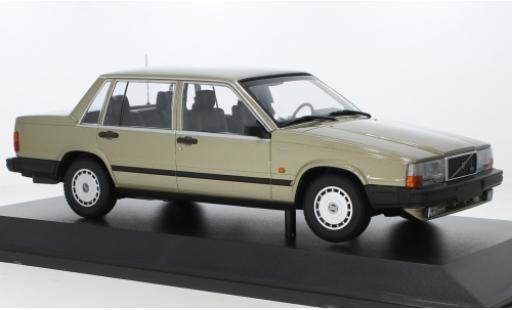 Miniature Volvo 740 1/18 Minichamps GL metallise doré 1986 Volvo 740 1/18 Minichamps GL metallise doré 1986 miniature