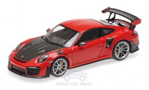 Miniature Porsche 991 GT2 RS 1/43 Minichamps 911 (.2) GT2 RS rouge/noire 2018 Porsche 991 GT2 RS 1/43 Minichamps 911 (.2) GT2 RS rouge/noire 2018 miniature