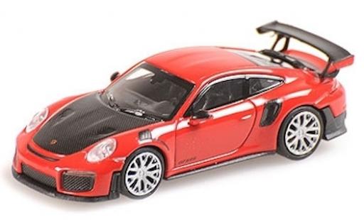 Miniature Porsche 991 GT2 RS 1/87 Minichamps 911 () GT2 RS rouge 2018 avec Carbon-Capot Porsche 991 GT2 RS 1/87 Minichamps 911 () GT2 RS rouge 2018 avec Carbon-Capot miniature