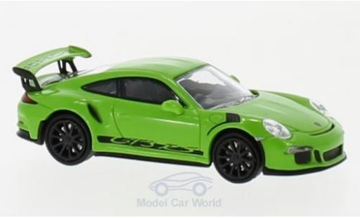 Miniature Porsche 991 GT3 RS 1/87 Minichamps 911 () GT3 RS verte/noire 2013 Porsche 991 GT3 RS 1/87 Minichamps 911 () GT3 RS verte/noire 2013 miniature