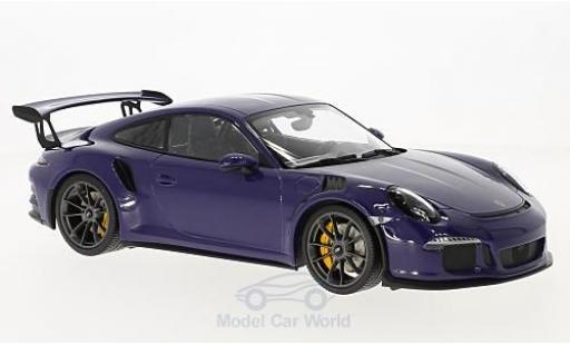 Miniature Porsche 991 GT3 RS 1/18 Minichamps 911 () GT3 RS violetteee 2015 Porsche 991 GT3 RS 1/18 Minichamps 911 () GT3 RS violetteee 2015 miniature