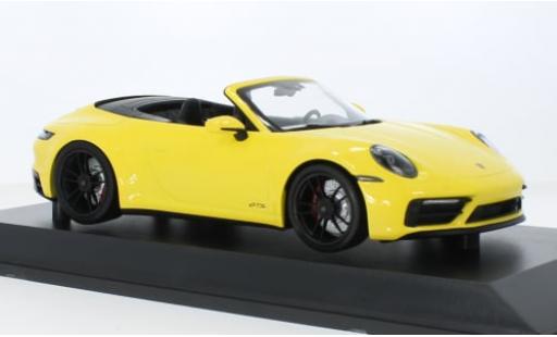 Miniature Porsche 992 GTS 1/18 Minichamps 911  Carrera 4 Cabriolet jaune 2020 1:18 Porsche 992 GTS 1/18 Minichamps 911  Carrera 4 Cabriolet jaune 2020 1:18 miniature