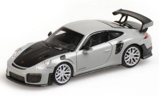 Miniature Porsche 991 GT2 RS 1/87 Minichamps 911 GT2 RS grise 2018 avec Carbon-Capot Porsche 991 GT2 RS 1/87 Minichamps 911 GT2 RS grise 2018 avec Carbon-Capot miniature