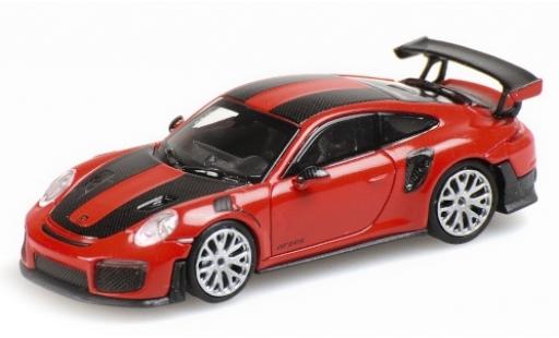 Miniature Porsche 991 GT2 RS 1/87 Minichamps 911 GT2 RS rouge 2018 avec Carbon-Streifen Porsche 991 GT2 RS 1/87 Minichamps 911 GT2 RS rouge 2018 avec Carbon-Streifen miniature