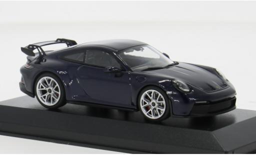 Miniature Porsche 911 1/43 Minichamps GT3 bleue 2021 1:43 Porsche 911 1/43 Minichamps GT3 bleue 2021 1:43 miniature