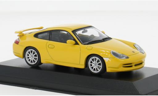 Miniature Porsche 996 GT3 1/43 Minichamps 911 jaune 1999 1:43 Porsche 996 GT3 1/43 Minichamps 911 jaune 1999 1:43 miniature