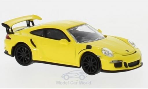 Miniature Porsche 991 GT3 RS 1/87 Minichamps 911 GT3 RS jaune 2015 Porsche 991 GT3 RS 1/87 Minichamps 911 GT3 RS jaune 2015 miniature