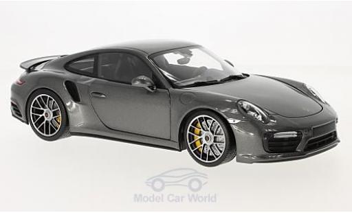 Miniature Porsche 991 Turbo S 1/18 Minichamps 911 Turbo S metallise grise 2016 Porsche 991 Turbo S 1/18 Minichamps 911 Turbo S metallise grise 2016 miniature