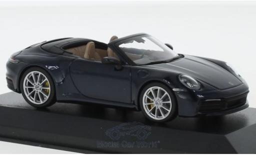 Miniature Porsche 992 4S 1/43 Minichamps Carrera 4S metallise bleue Porsche 992 4S 1/43 Minichamps Carrera 4S metallise bleue miniature