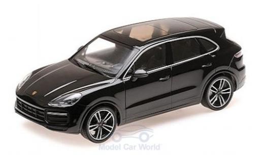 Miniature Porsche Cayenne Turbo S 1/18 Minichamps Turbo S noire 2017 Porsche Cayenne Turbo S 1/18 Minichamps Turbo S noire 2017 miniature