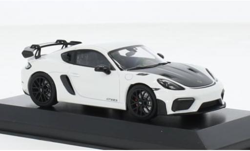 Miniature Porsche Cayman GT4 1/43 Minichamps RS metallise blanche 2021 1:43 Porsche Cayman GT4 1/43 Minichamps RS metallise blanche 2021 1:43 miniature