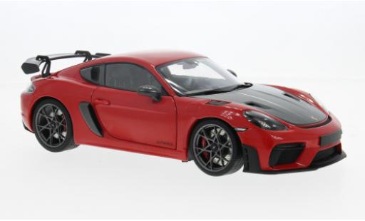 Miniature Porsche Cayman GT4 1/18 Minichamps RS rouge 2024 1:18 Porsche Cayman GT4 1/18 Minichamps RS rouge 2024 1:18 miniature