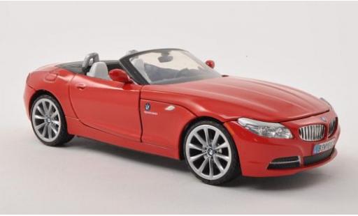 Miniature Bmw Z4 1/24 Motormax (E85) rouge 2010 Verdeck ouvert sans Vitrine Bmw Z4 1/24 Motormax (E85) rouge 2010 Verdeck ouvert sans Vitrine miniature