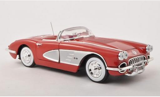 Miniature Chevrolet Corvette 1/18 Motormax rouge 1958 sans Vitrine Chevrolet Corvette 1/18 Motormax rouge 1958 sans Vitrine miniature