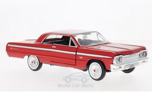 Miniature Chevrolet Impala 1/24 Motormax rouge 1964 Chevrolet Impala 1/24 Motormax rouge 1964 miniature