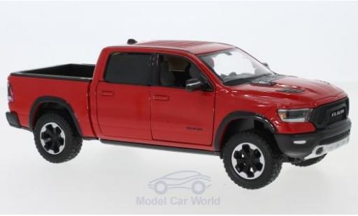 Miniature Dodge RAM 1/24 Motormax 1500 Crew Cab Rebel rouge 2019 Dodge RAM 1/24 Motormax 1500 Crew Cab Rebel rouge 2019 miniature