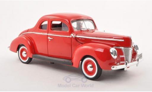 Miniature Ford Deluxe 1/18 Motormax rouge 1940 Ford Deluxe 1/18 Motormax rouge 1940 miniature