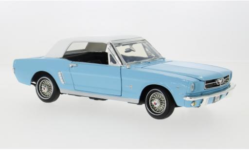Miniature Ford Mustang 1/18 Motormax Cabriolet bleue/blanche 1964 1:18 Ford Mustang 1/18 Motormax Cabriolet bleue/blanche 1964 1:18 miniature