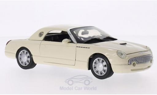 Miniature Ford Thunderbird 2002 1/24 Motormax Hardtop beige 2002 Ford Thunderbird 2002 1/24 Motormax Hardtop beige 2002 miniature