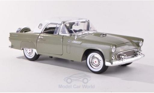 Miniature Ford Thunderbird 1956 1/18 Motormax Hardtop metallise verte/blanche 1956 Ford Thunderbird 1956 1/18 Motormax Hardtop metallise verte/blanche 1956 miniature