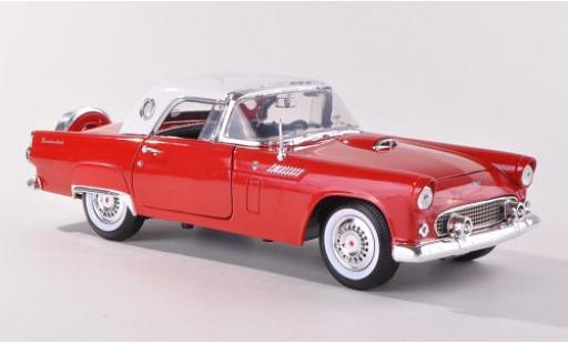 Miniature Ford Thunderbird 1/18 Motormax Hardtop rouge/blanche 1956 sans Vitrine Ford Thunderbird 1/18 Motormax Hardtop rouge/blanche 1956 sans Vitrine miniature