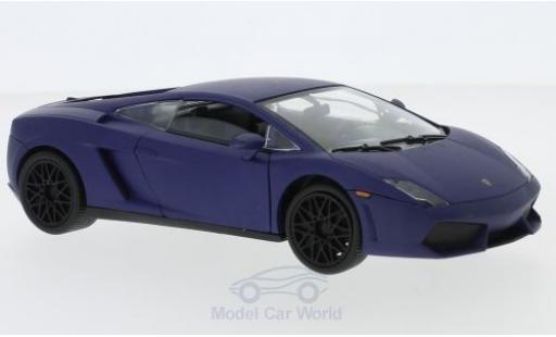 Miniature Lamborghini Gallardo 1/24 Motormax LP 560-4 matt-bleue 2008 Lamborghini Gallardo 1/24 Motormax LP 560-4 matt-bleue 2008 miniature
