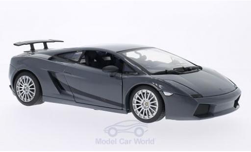 Miniature Lamborghini Gallardo Superleggera 1/18 Motormax Superleggera metallise noire Lamborghini Gallardo Superleggera 1/18 Motormax Superleggera metallise noire miniature