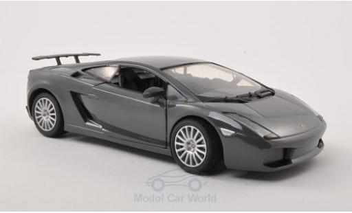 Miniature Lamborghini Gallardo Superleggera 1/24 Motormax Superleggera metallise noire/noire Lamborghini Gallardo Superleggera 1/24 Motormax Superleggera metallise noire/noire miniature