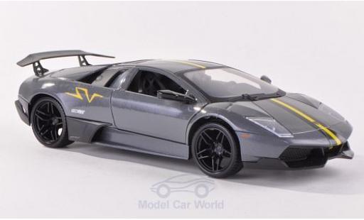 Miniature Lamborghini Murcielago LP670-4 1/24 Motormax LP670-4 SV metallise grise/matt-noire Lamborghini Murcielago LP670-4 1/24 Motormax LP670-4 SV metallise grise/matt-noire miniature